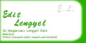 edit lengyel business card